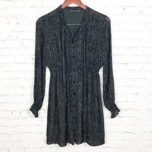 Zara Velvet Swiss Dot Dress